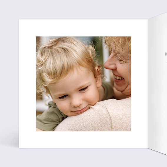 Carte fête des grands-mères Printemps Fleuri Intérieur Gauche