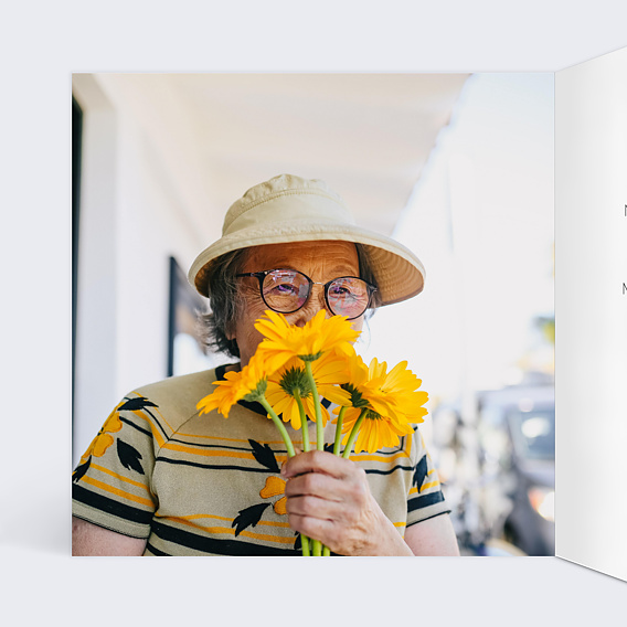 Carte fête des grands-mères Pêle-Mêle Coeur Intérieur Gauche