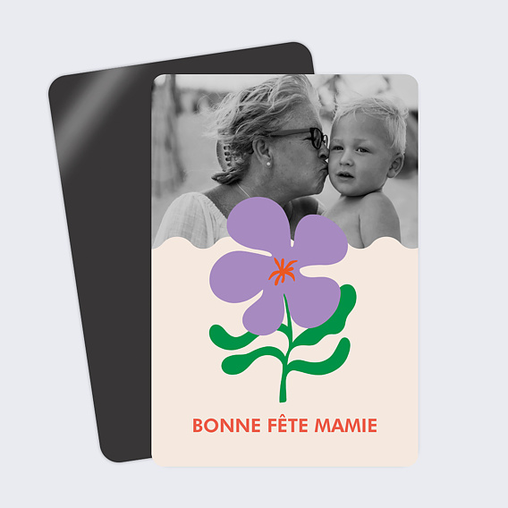 Carte fête des grands-mères Fleur