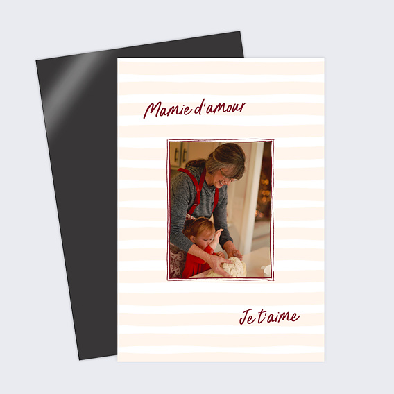 Carte fête des grands-mères Red notes