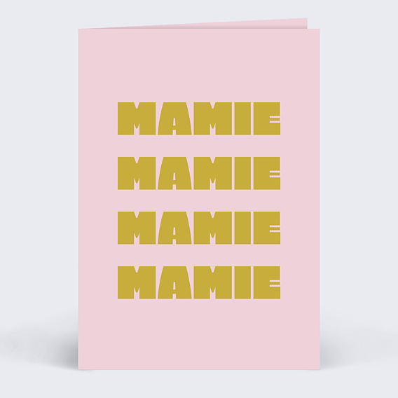 Carte fête des grands-mères Quatre mots