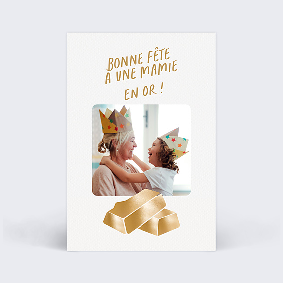Fête des Grands-Mères Mamie en or