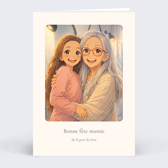 Fête des Grands-Mères Portrait en manga
