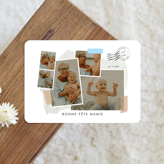 Carte fête des grands-mères Scrapbooking