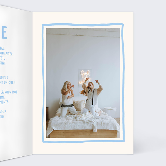 Carte fête des grands-mères Coeur Simple Mamie Intérieur Droit