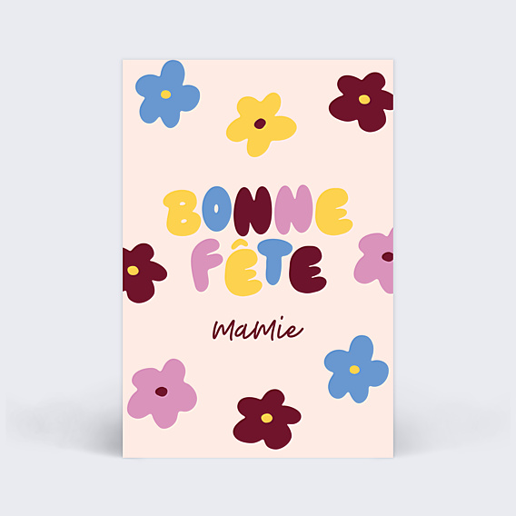 Fête des Grands-Mères Fleurs wavy
