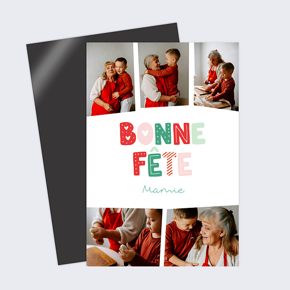 Carte fête des grands-mères Patchwork