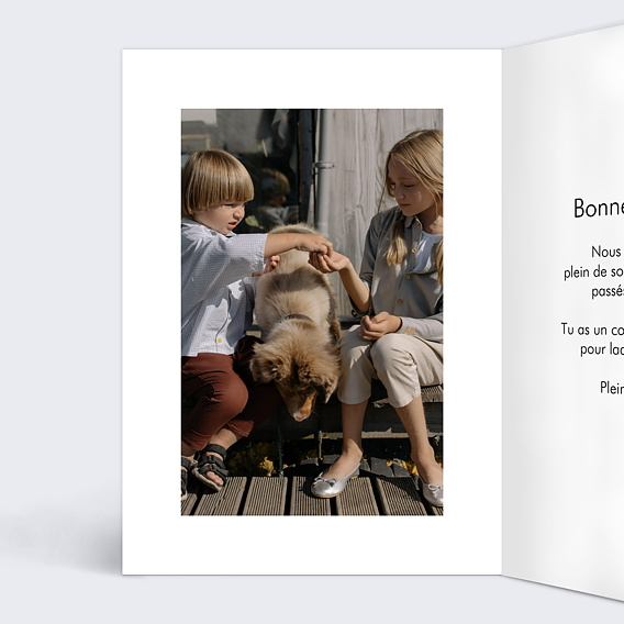 Carte fête des grands-mères Pêle-Mêle Polaroid Intérieur Gauche