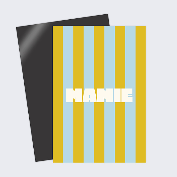 Carte fête des grands-mères Rayures d'amour