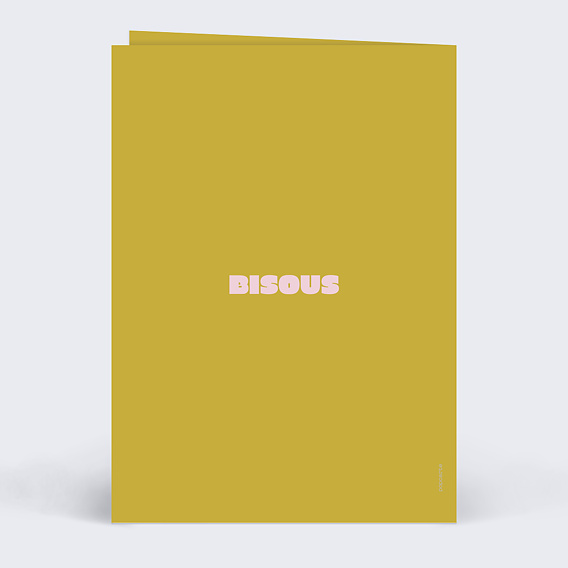 Carte fête des grands-mères Quatre mots Verso