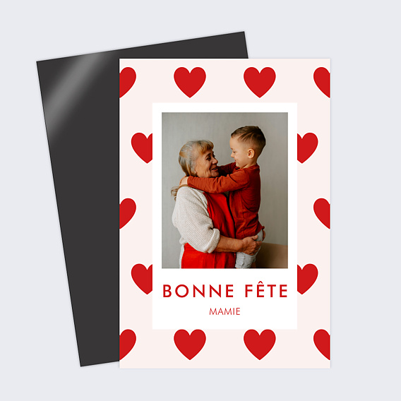 Carte fête des grands-mères 1001 Coeurs