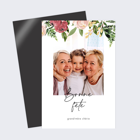 Carte fête des grands-mères Fleurs Sauvages