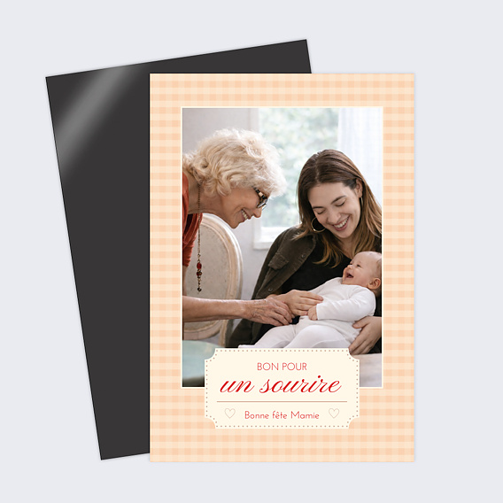 Carte fête des grands-mères Un sourire à offrir