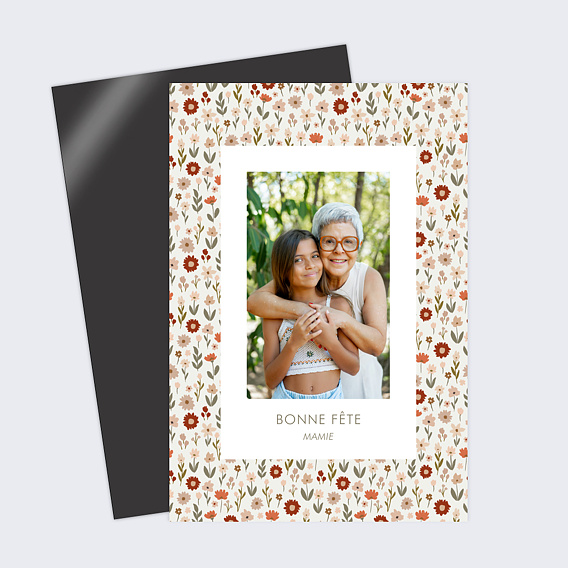 Carte fête des grands-mères Petites Fleurs