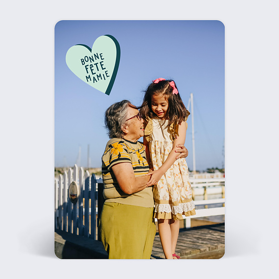 Carte fête des grands-mères Bonbon d'amour