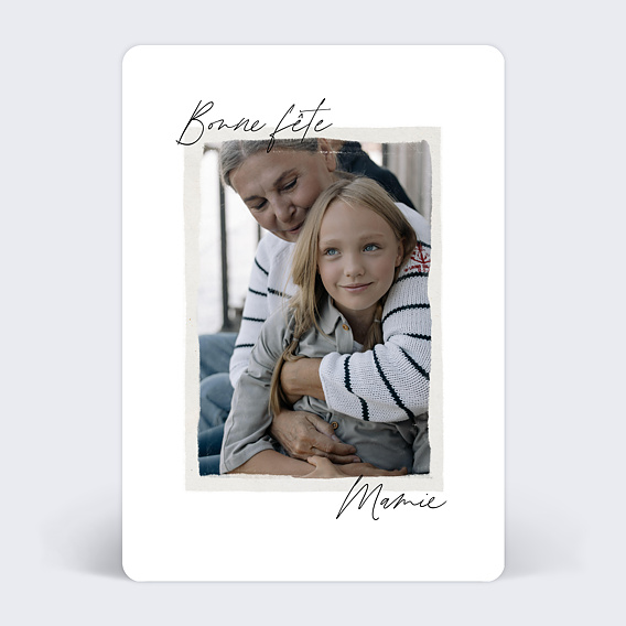 Carte fête des grands-mères Belle Image Recto