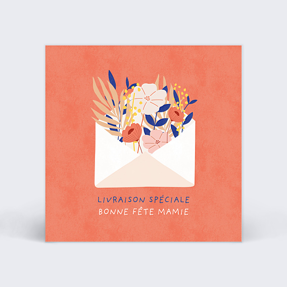 Fête des Grands-Mères Courrier Fleuri