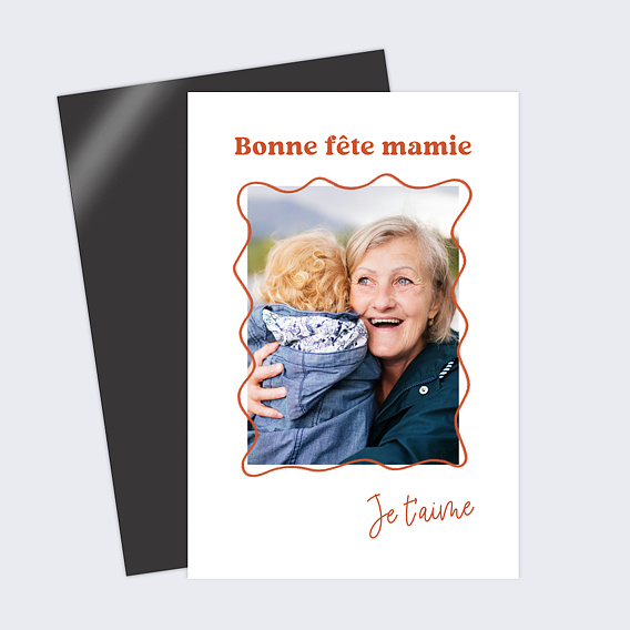 Carte fête des grands-mères Wavy imparfait