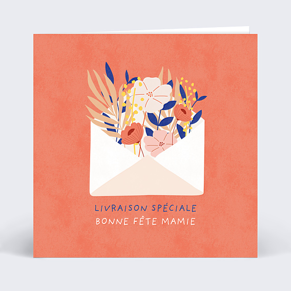 Fête des Grands-Mères Courrier Fleuri