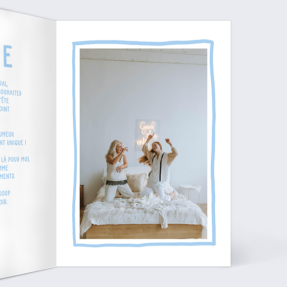 Carte fête des grands-mères Coeur Simple Intérieur Droit