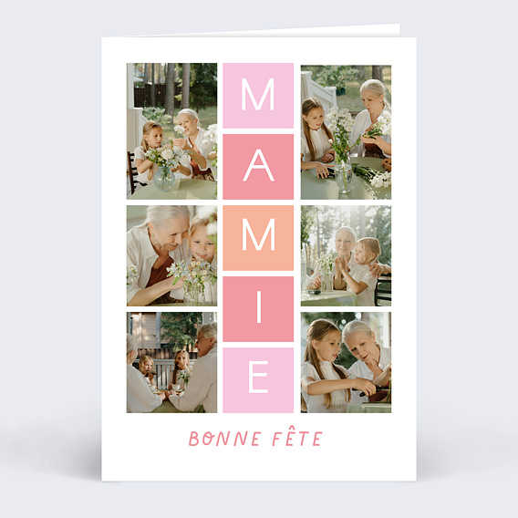 Carte fête des grands-mères Marelle