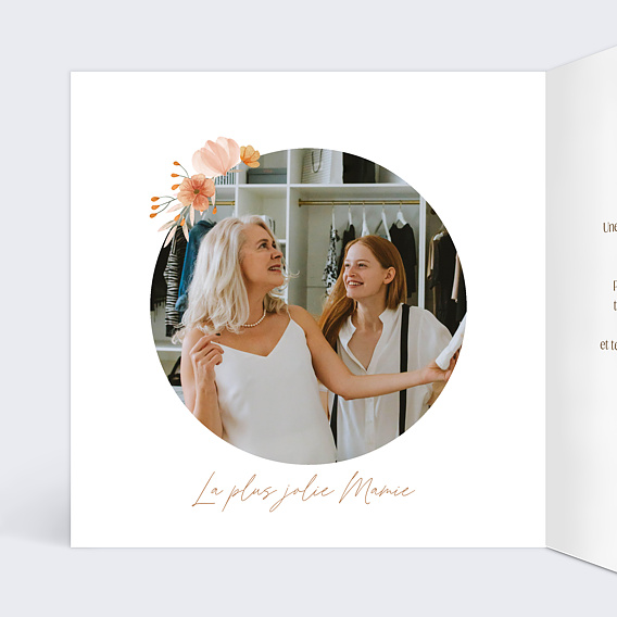 Carte fête des grands-mères Flower of Fall Intérieur Gauche