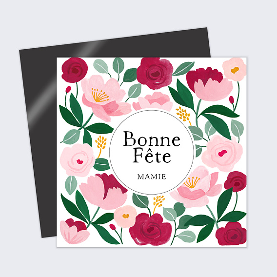 Carte fête des grands-mères Eclat Floral