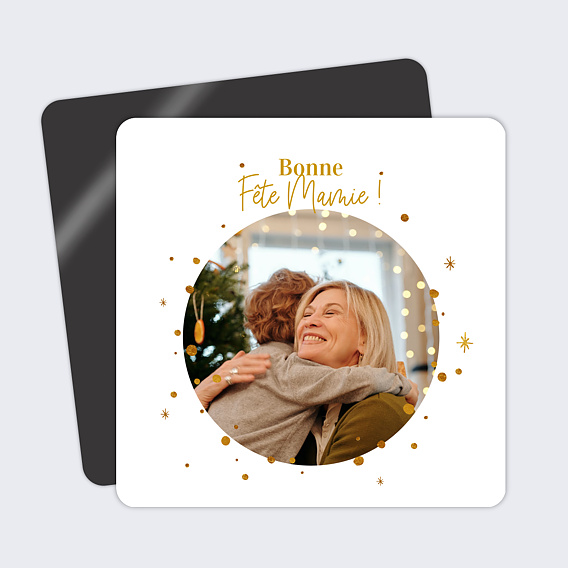 Carte fête des grands-mères Golden Dots Touch