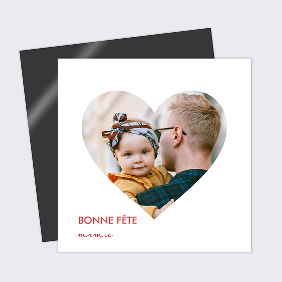 Carte fête des grands-mères Cœur en Fête Après 1