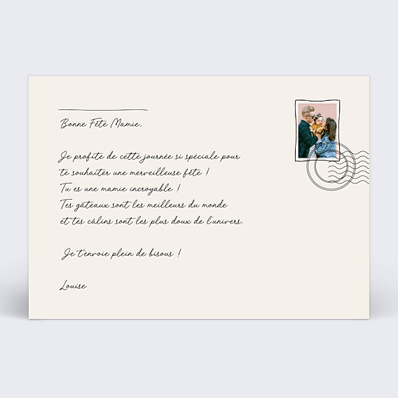 Fête des Grands-Mères Subtile Feuille