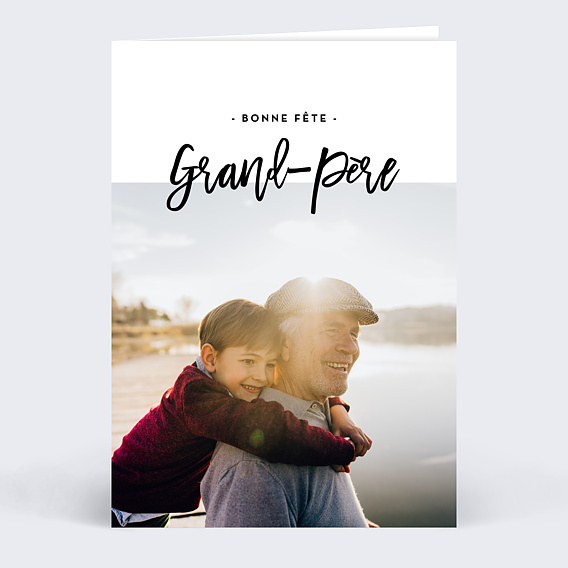 Carte Fête des Grands-Pères Belles Lettres
