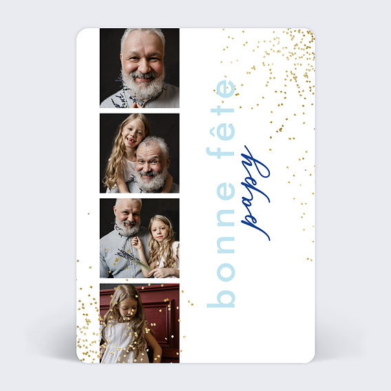 Carte Fête des Grands-Pères Festif