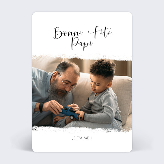 Carte Fête des Grands-Pères Manuscrite