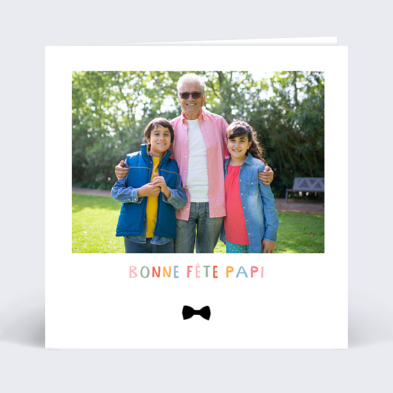 Carte Fête des Grands-Pères Nœud Papillon 