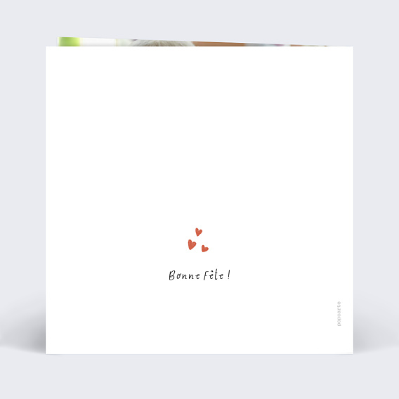 Carte fête des grands-pères Chouette Papi Verso