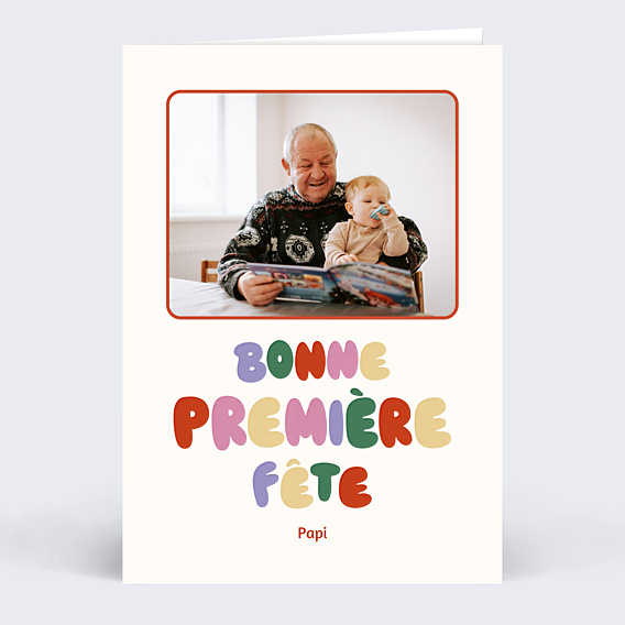 Carte fête des grands-pères Première fête