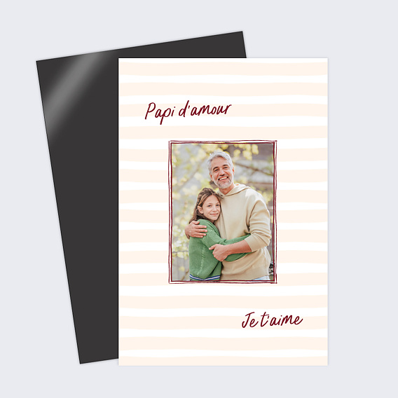 Carte fête des grands-pères Red notes