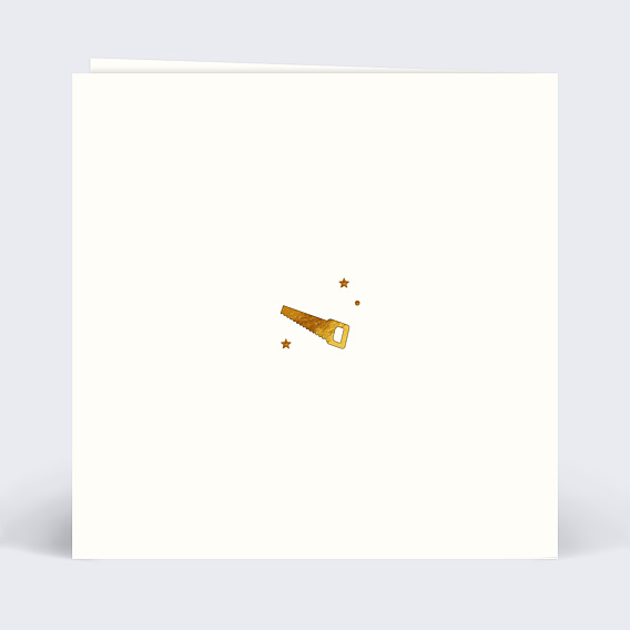 Carte Fête des Grands-Pères Bricoleur Verso