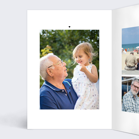 Carte fête des grands-pères Définition Papi Intérieur Gauche