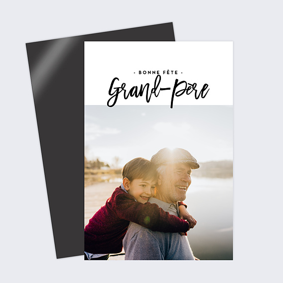 Carte fête des grands-pères Belles Lettres