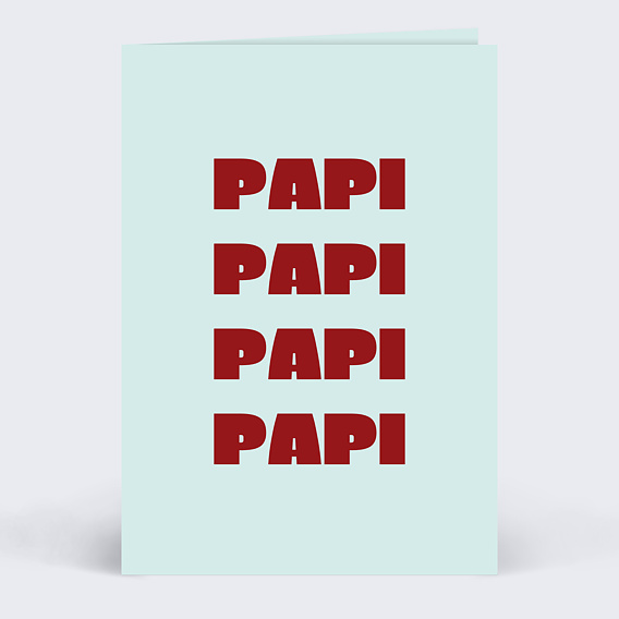 Carte fête des grands-pères Quatre mots