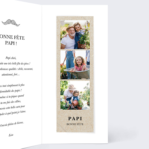 Fête des Grands Pères Papi moustache