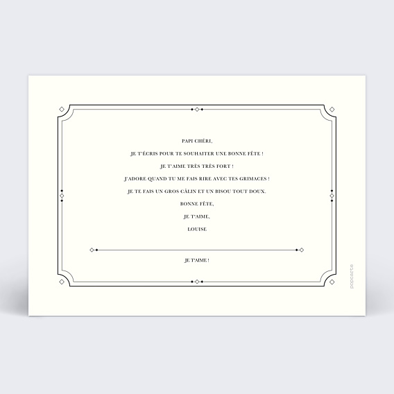 Fête des Grands Pères Le diplôme