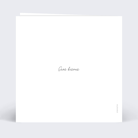 Carte fête des grands-pères Futur grand-père Verso