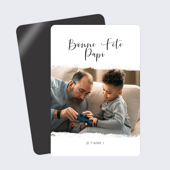 Carte fête des grands-pères Manuscrite