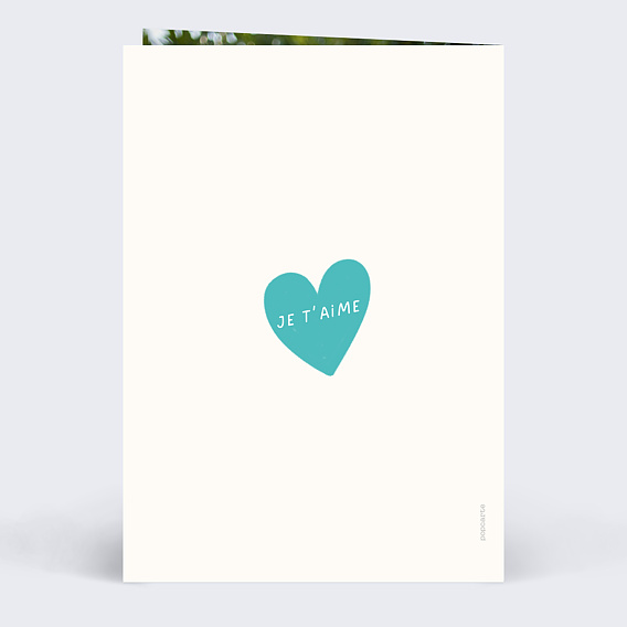 Carte Fête des Grands-Pères Cœurs Messagers Verso