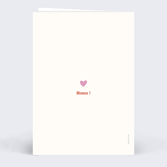 Carte fête des grands-pères Première fête Verso