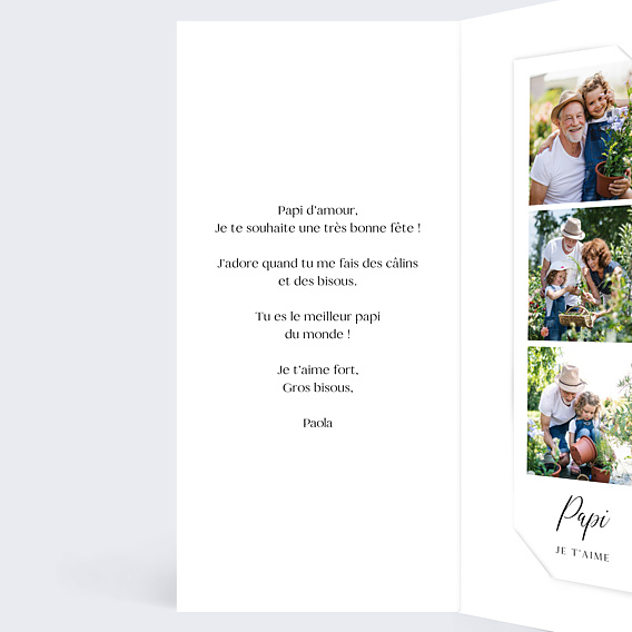 Fête des Grands Pères Trois photos