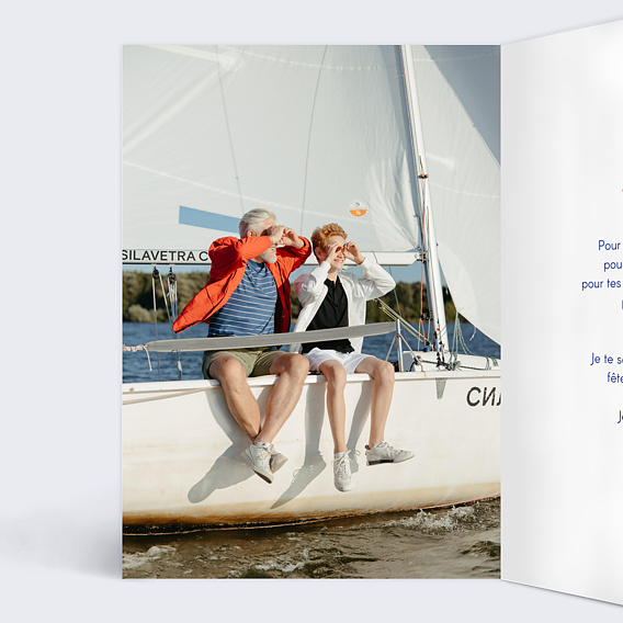 Carte fête des grands-pères Jeu de mots Intérieur Gauche