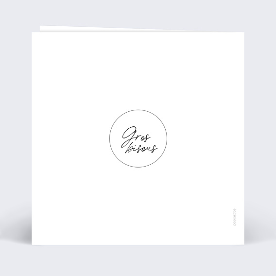 Carte fête des grands-pères Multiphotos pastille Verso